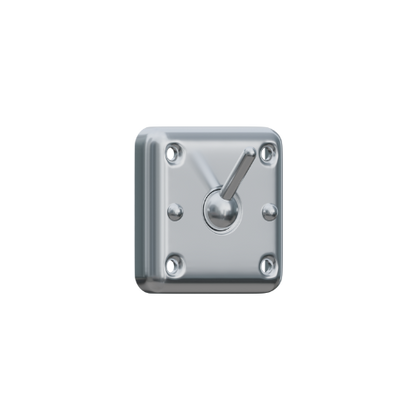 Square Clothes Hook SS Front Mount