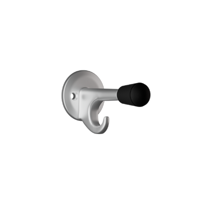 102 Coat Hook with Bumper – With Screw Fixings