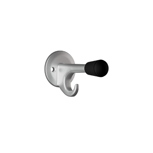 102 Coat Hook with Bumper – With Screw Fixings