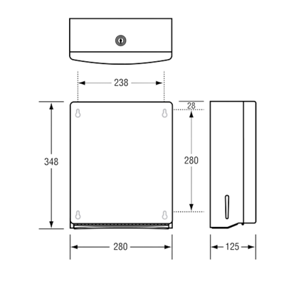 Antimicrobial Coated Paper Towel Dispenser