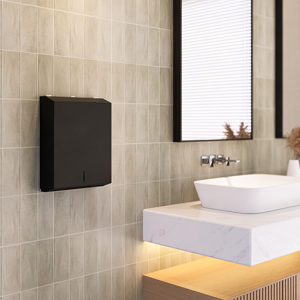 Multi Fold Paper Towel Dispenser- Designer Black