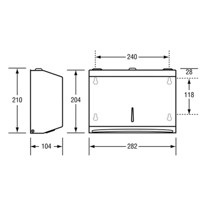 Multi Fold Paper Towel Dispenser SS