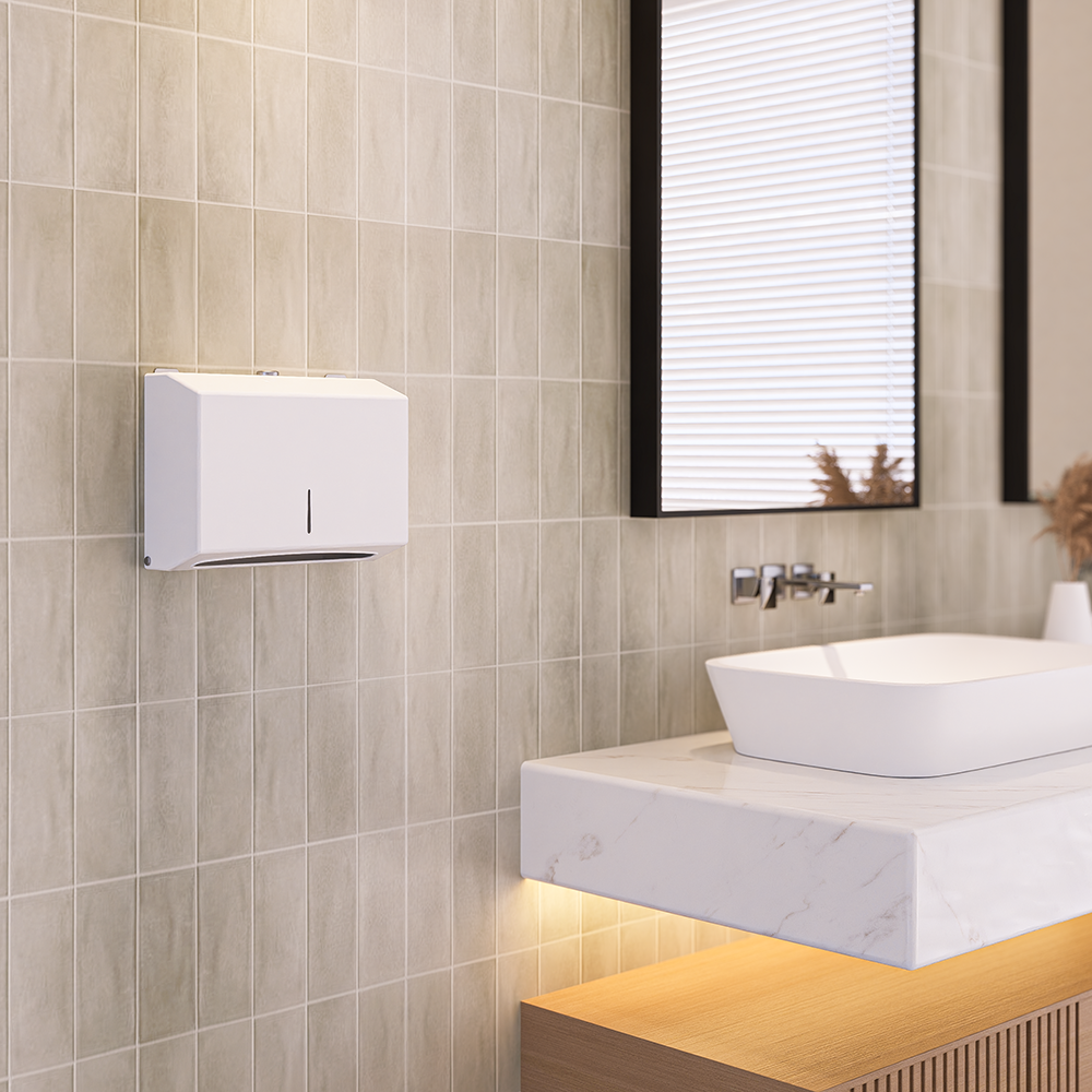 Multi Fold Paper Towel Dispenser PC White