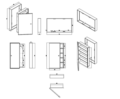 Lockable Medicine Cabinet REC SS