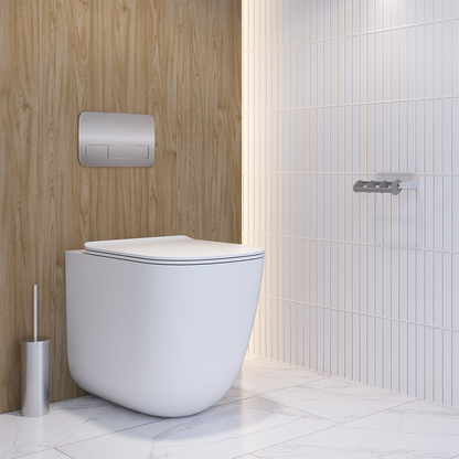 Single Toilet Roll Holder with Restricted Feed, Finish: Baked Enamel Aluminium