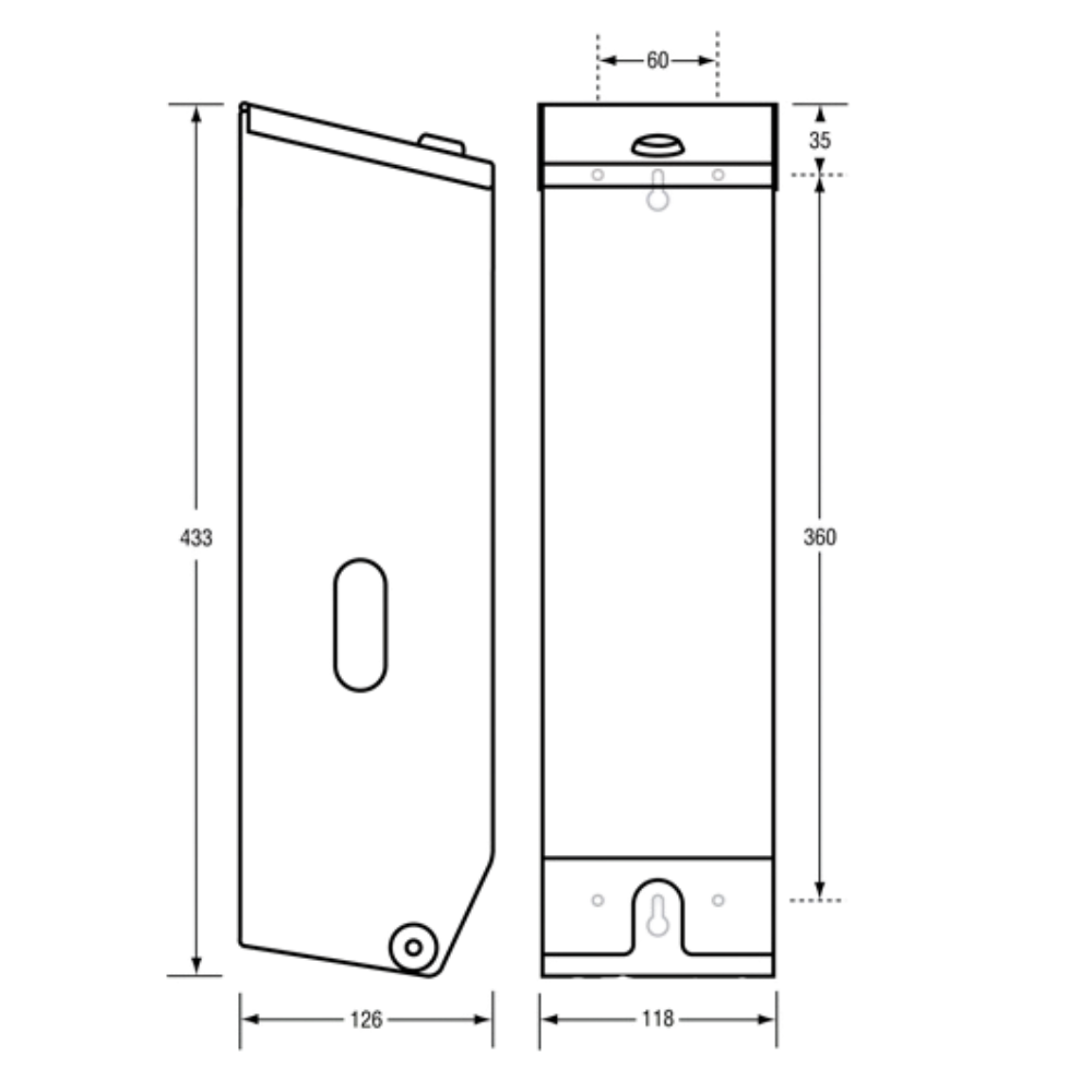 Triple Toilet Paper Dispenser Lockable SS