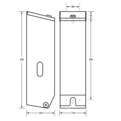 Triple Toilet Paper Dispenser Lockable SS