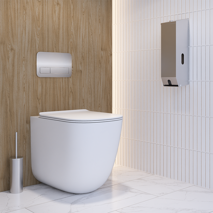 Triple Toilet Paper Dispenser Lockable SS