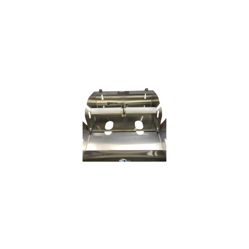 Double Toilet Paper Holder Lockable SS