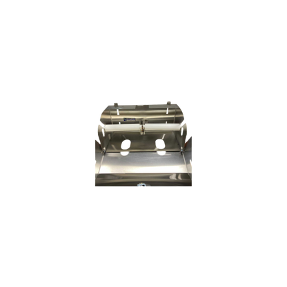 Double Toilet Paper Holder Lockable SS