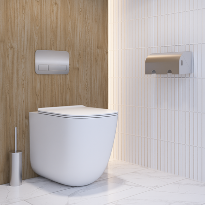 Double Toilet Paper Holder Lockable SS