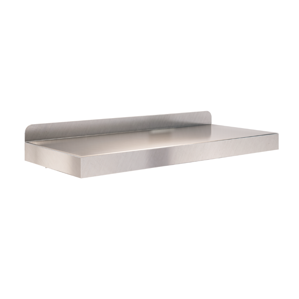 Utility Shelf c/w Wall Return 450mm SS
