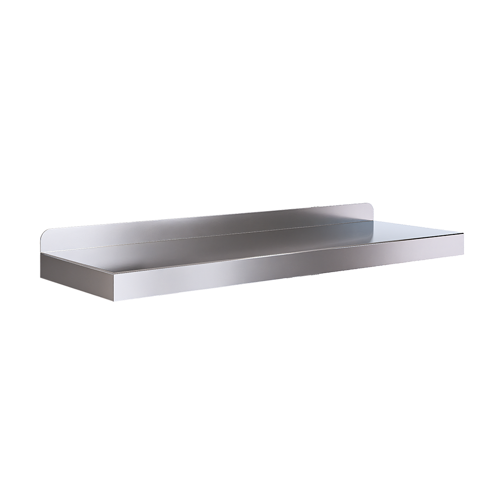 Utility Shelf c/w Wall Return 400mm SS
