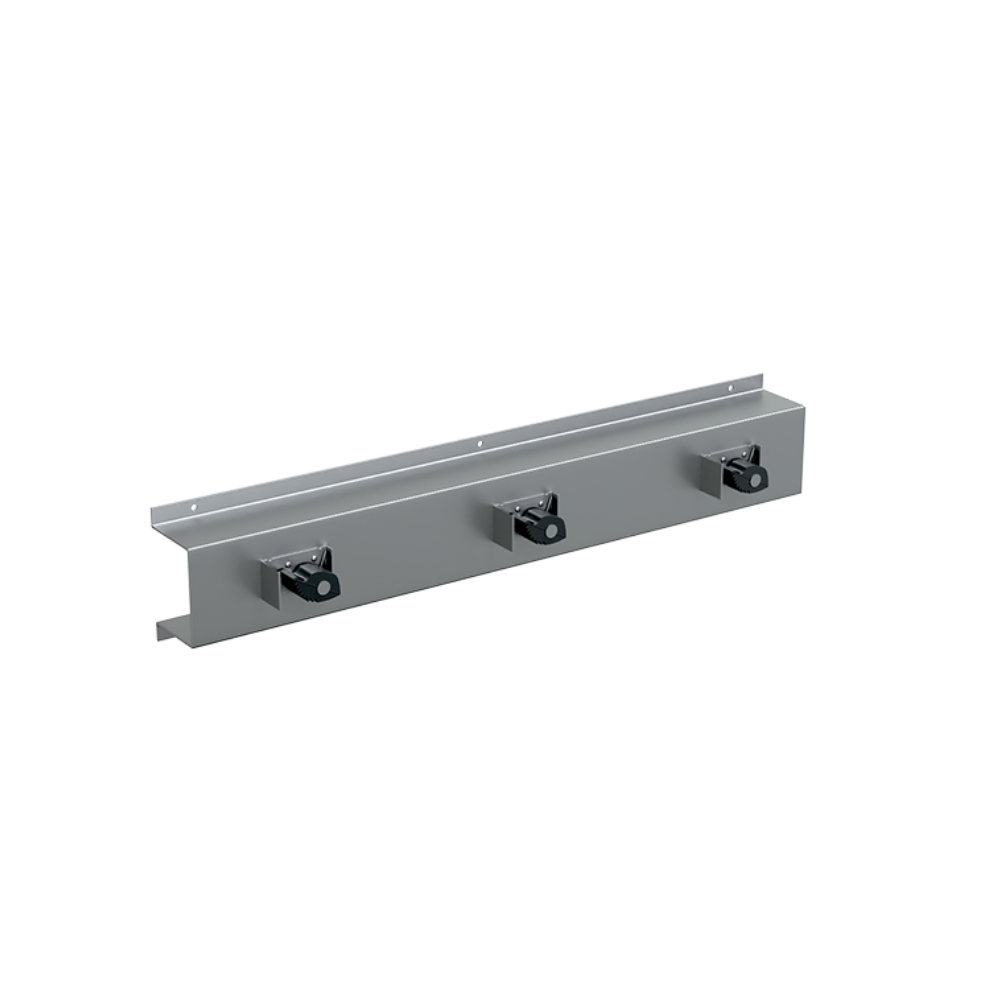 Mop & Broom Rack c/w 3 Holders SS