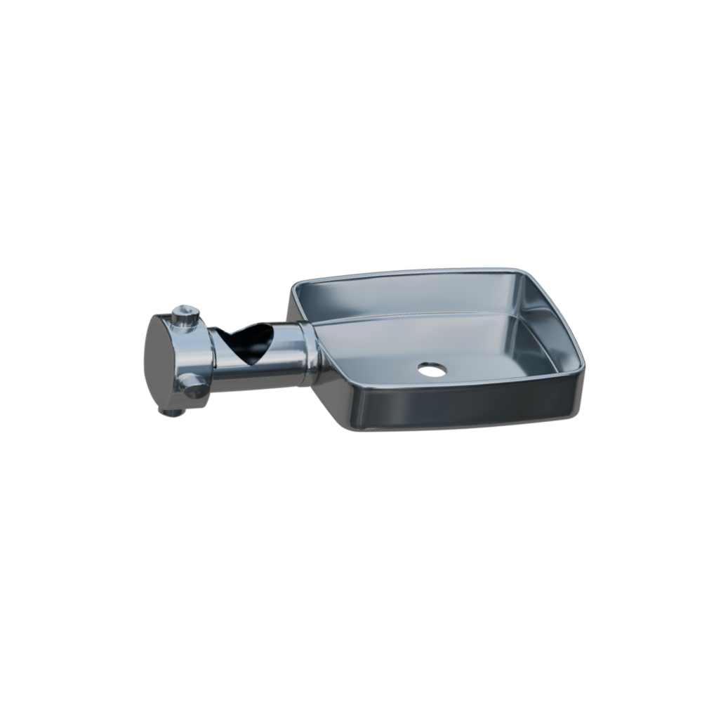 Adjustable Sliding Grab Rail Soap Holder - Finish: ABS Plastic