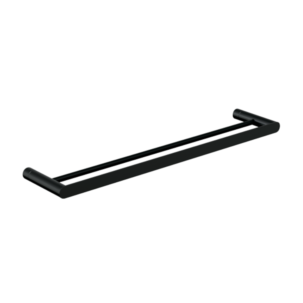 Parker: Double Towel Rail 600mm Designer Black