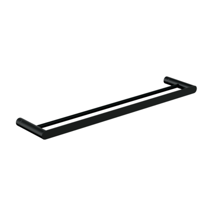 Parker: Double Towel Rail 600mm Designer Black