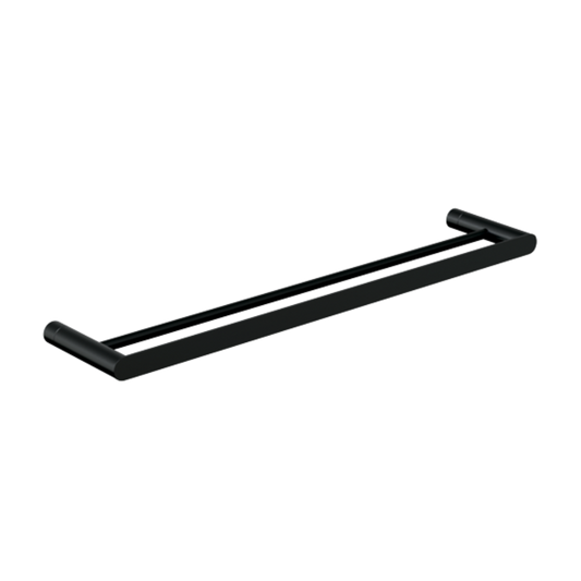 Parker: Double Towel Rail 600mm Designer Black
