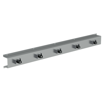 Mop & Broom Rack c/w 5 Holders SS