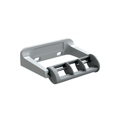 Single Toilet Roll Holder with Restricted Feed, Finish: Baked Enamel Aluminium