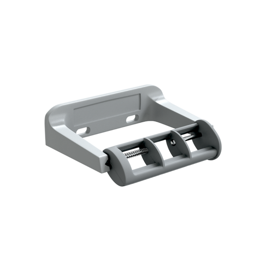 Single Toilet Roll Holder with Restricted Feed, Finish: Baked Enamel Aluminium