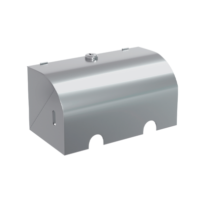 Double Toilet Paper Holder Lockable SS
