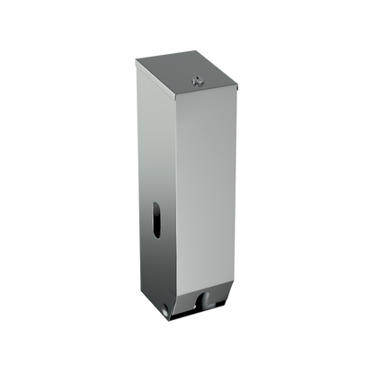 Triple Toilet Paper Dispenser Lockable SS