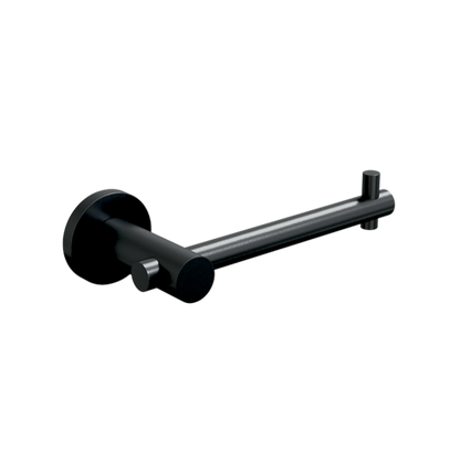 Single Toilet Roll Holder - Designer Black Finish