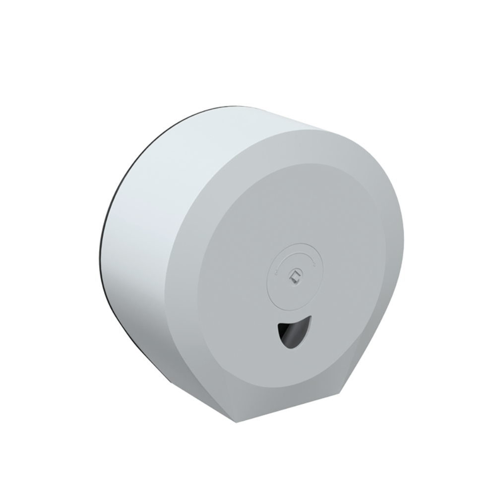 Jumbo Toilet Roll Dispenser Lockable, White ABS