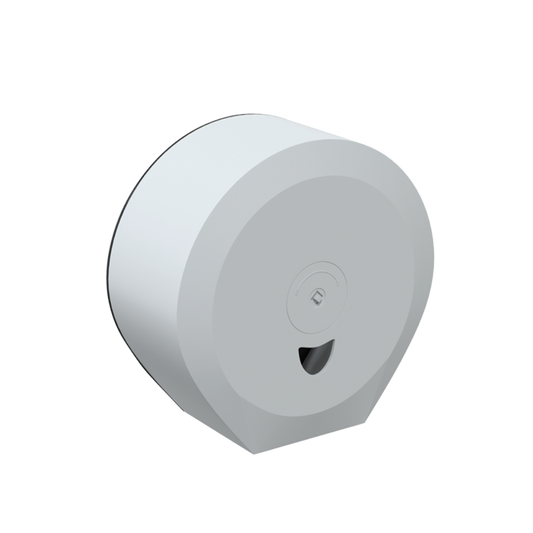 Jumbo Toilet Roll Dispenser Lockable, White ABS