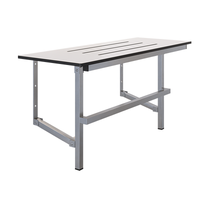 Changing Places Folding Shower Seat – 960mm L x 450mm W with 12mm Phenolic Seat Top with Handle and Satin Stainless Steel Frame