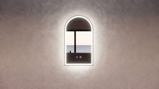 450mm Black Framed LED Mirror - 450 x 800 x 45