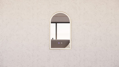 450mm Gold Framed LED Mirror - 450 x 800 x 45