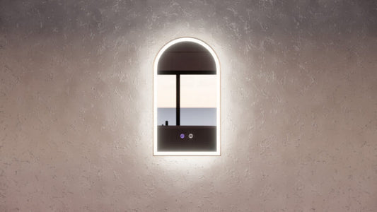 450mm Gold Framed LED Mirror - 450 x 800 x 45