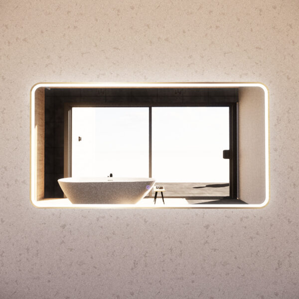 1500mm Gold Framed LED Mirror - 1500*800*45