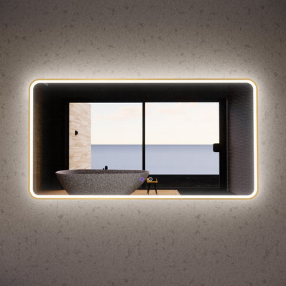 1500mm Gold Framed LED Mirror - 1500*800*45