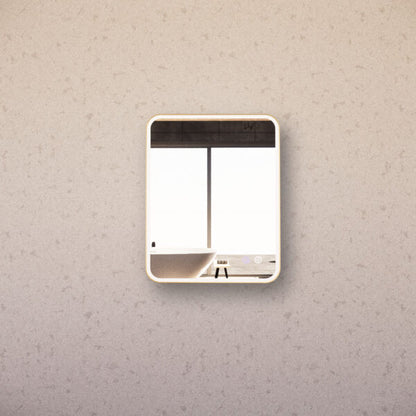 750mm Gold Framed LED Mirror - 750*600*45