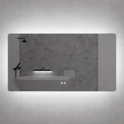 Rectangle Frameless LED Mirrors 1500x800mm