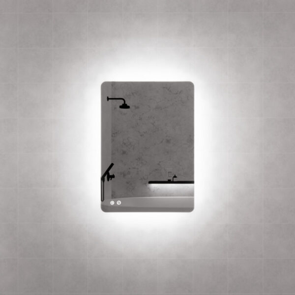 Rectangle Frameless LED Mirrors 500x700mm
