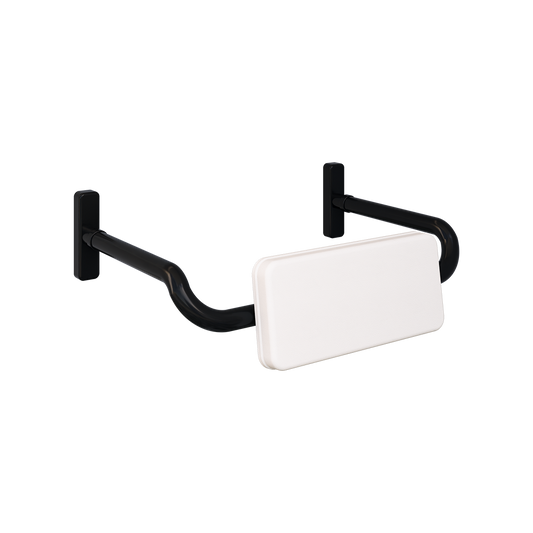 Acc Curved Toilet Backrest-Matt Black