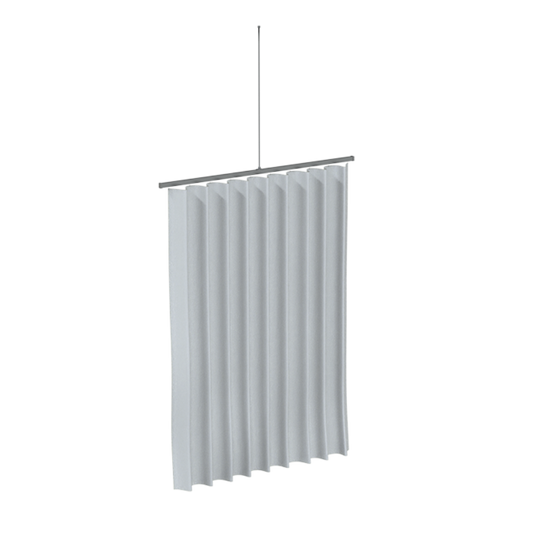 Micro Shower Curtain Track Straight – 2000mm - 1 Track