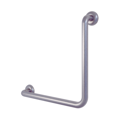Antimicrobial Coated Ambulant 450mmW x 450mmL - Left Hand or Right Hand 90° Grab Rail