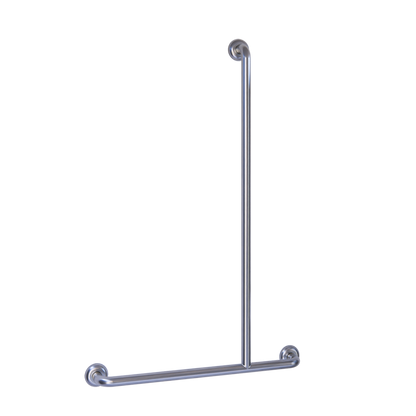 Accessible Shower Inverted “T” Right Hand Grab Rail, Concealed Fix SS