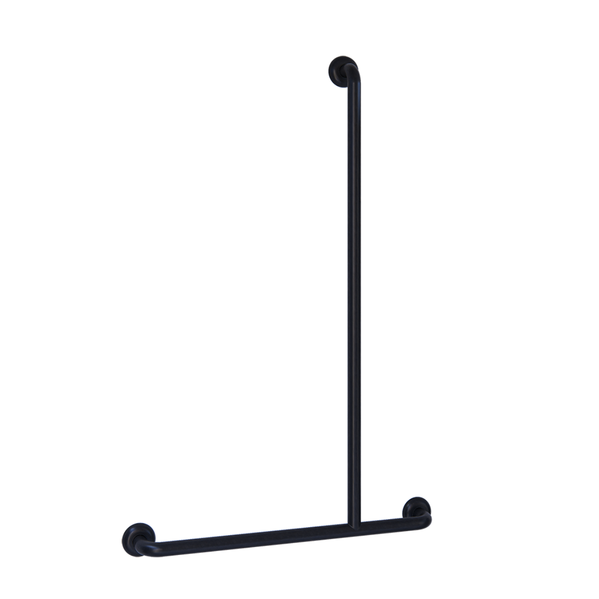 Accessible Shower Inverted “T” Right Hand Grab Rail  - Designer Black
