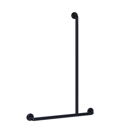 Accessible Shower Inverted “T” Right Hand Grab Rail  - Designer Black