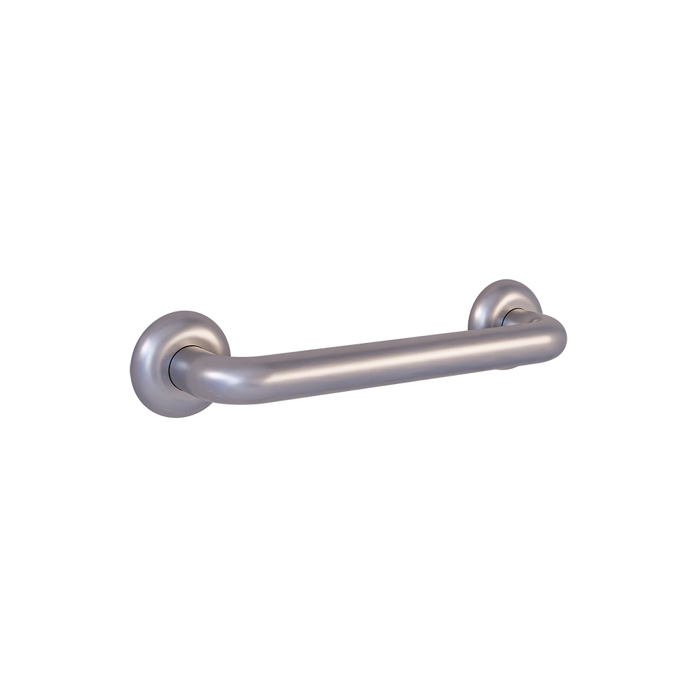 32mmØ Straight Bariatric Grab Rail – 300mm C to C, Satin Stainless Steel