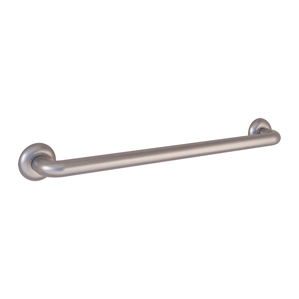 32mmØ Straight Bariatric Grab Rail - 600mm C to C, Satin Stainless Steel