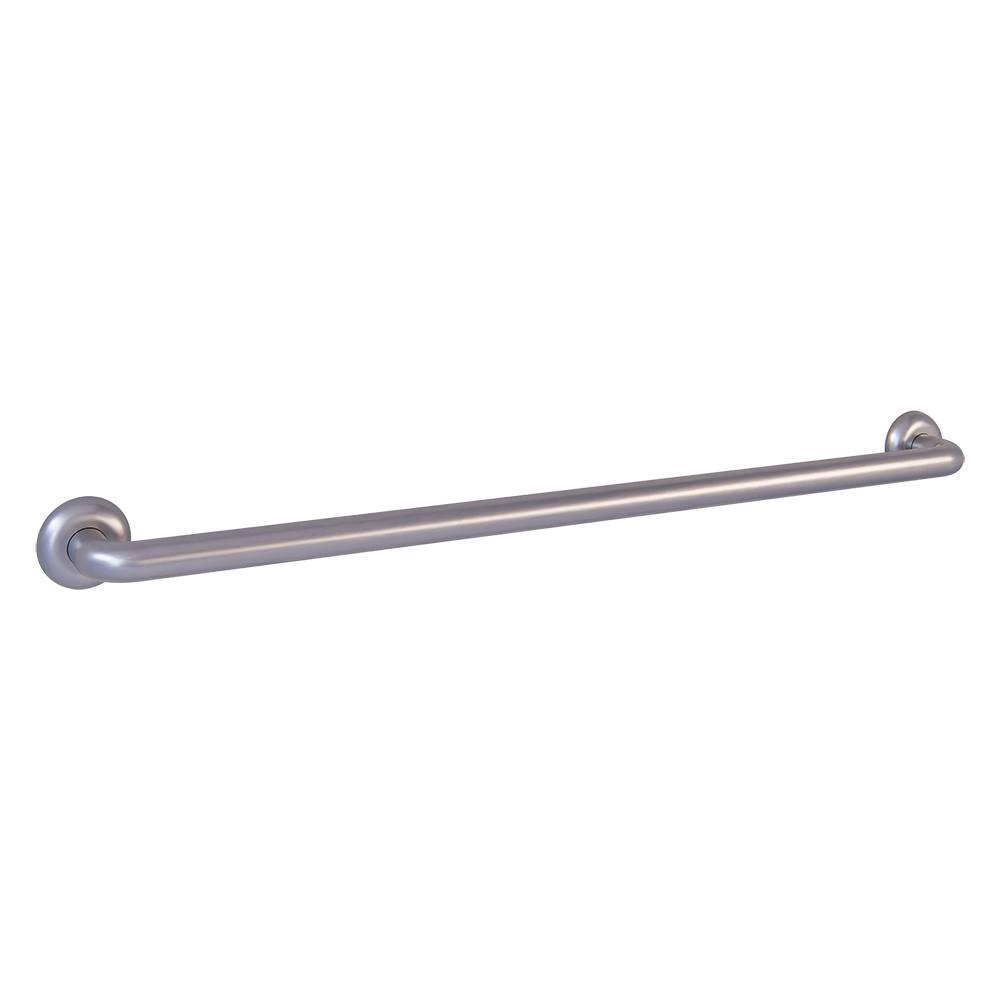 32mmØ Straight Bariatric Grab Rail - 900mm C to C, Satin Stainless Steel