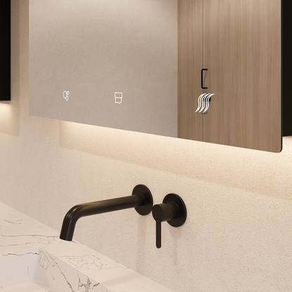 Metlam Integrated Mirror Fronted Cabinet - Integrating Soap Dispenser, Paper Towel & Hand Dryer