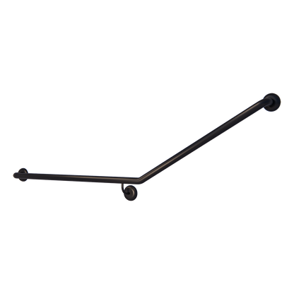 Accessible Left Hand 30° Grab Rail, Concealed Fix Designer Black